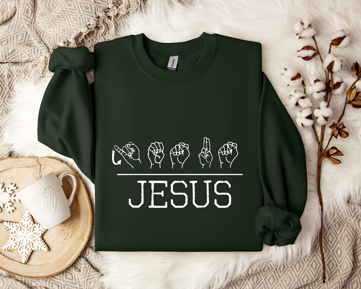 Jesus Hand Signs Sweatshirt