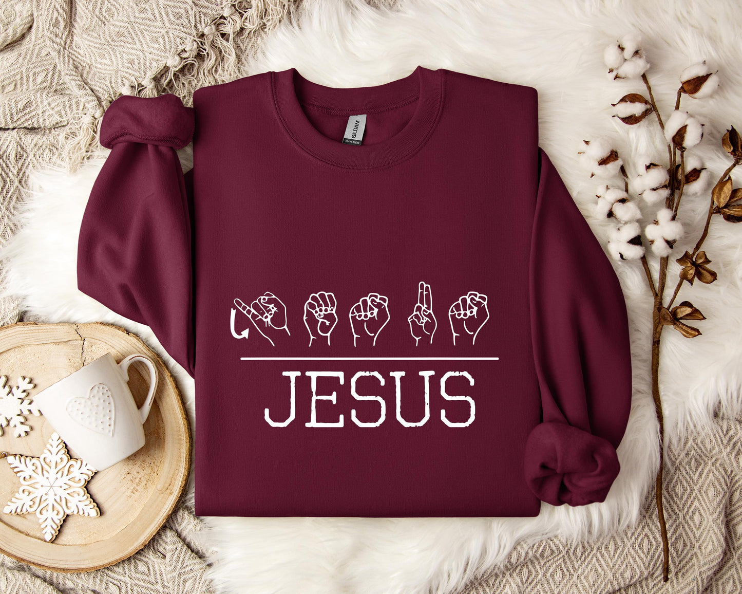 Jesus Hand Signs Sweatshirt