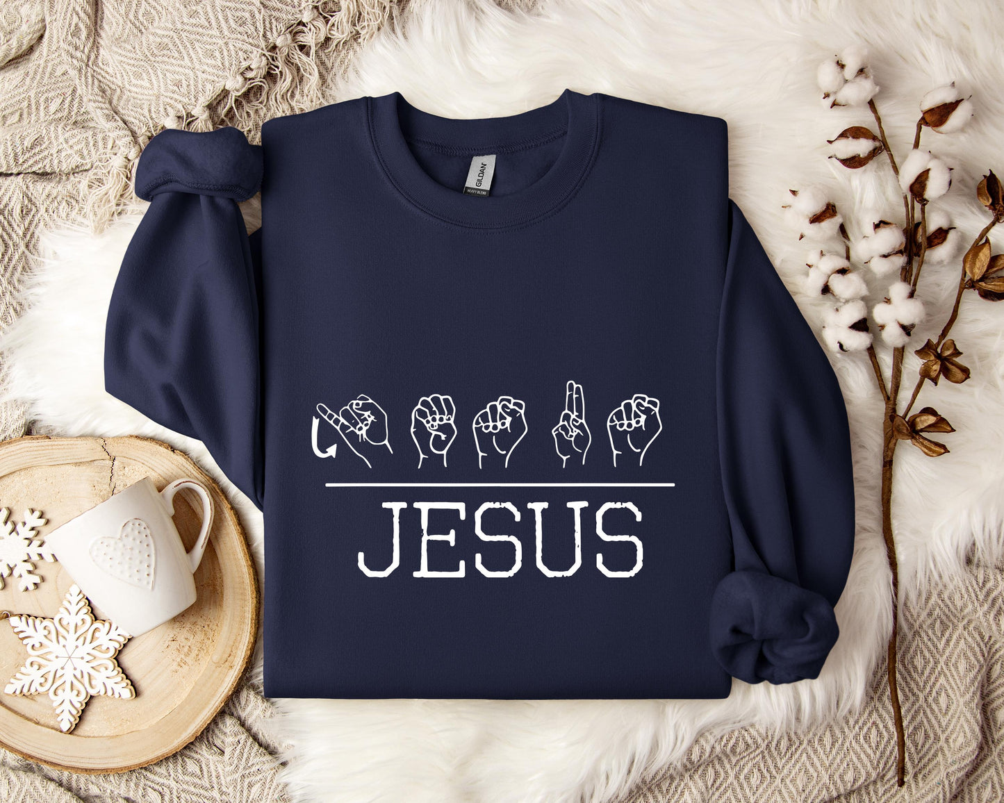 Jesus Hand Signs Sweatshirt