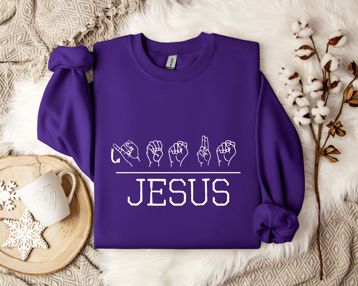 Jesus Hand Signs Sweatshirt