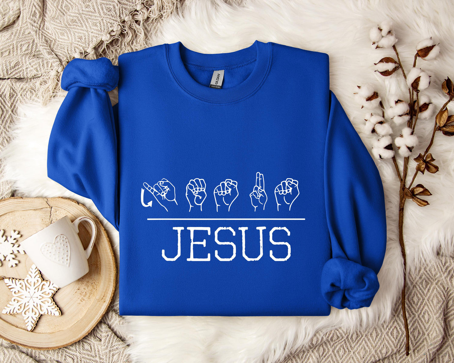 Jesus Hand Signs Sweatshirt