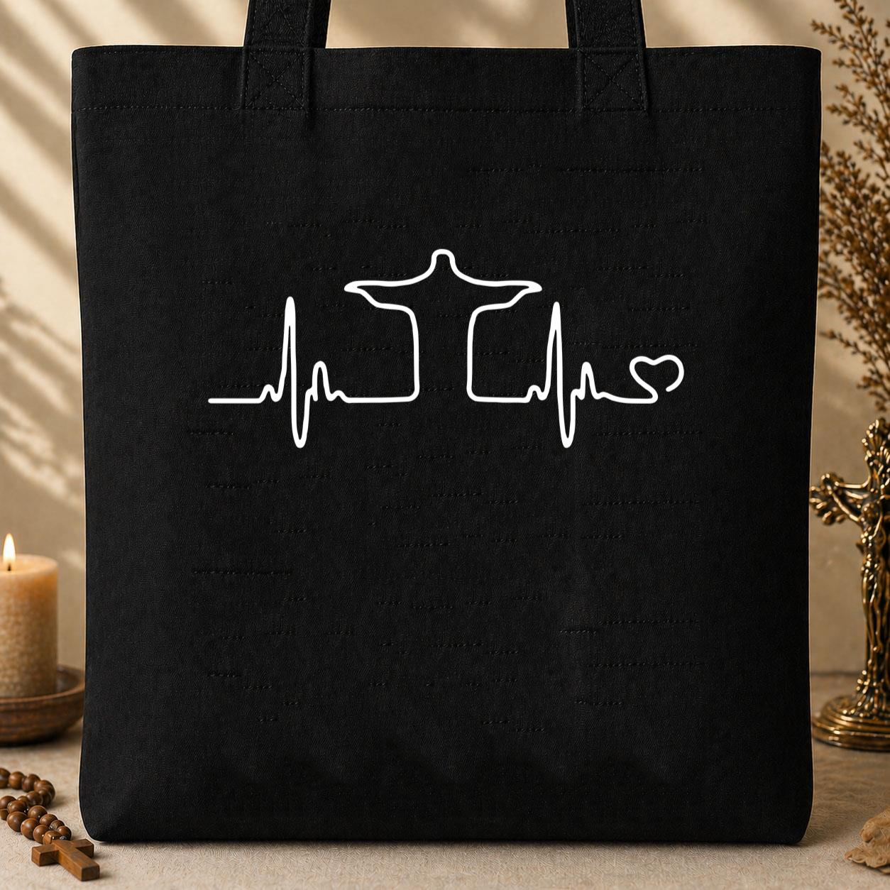 Jesus Heartbeat Tote Bag