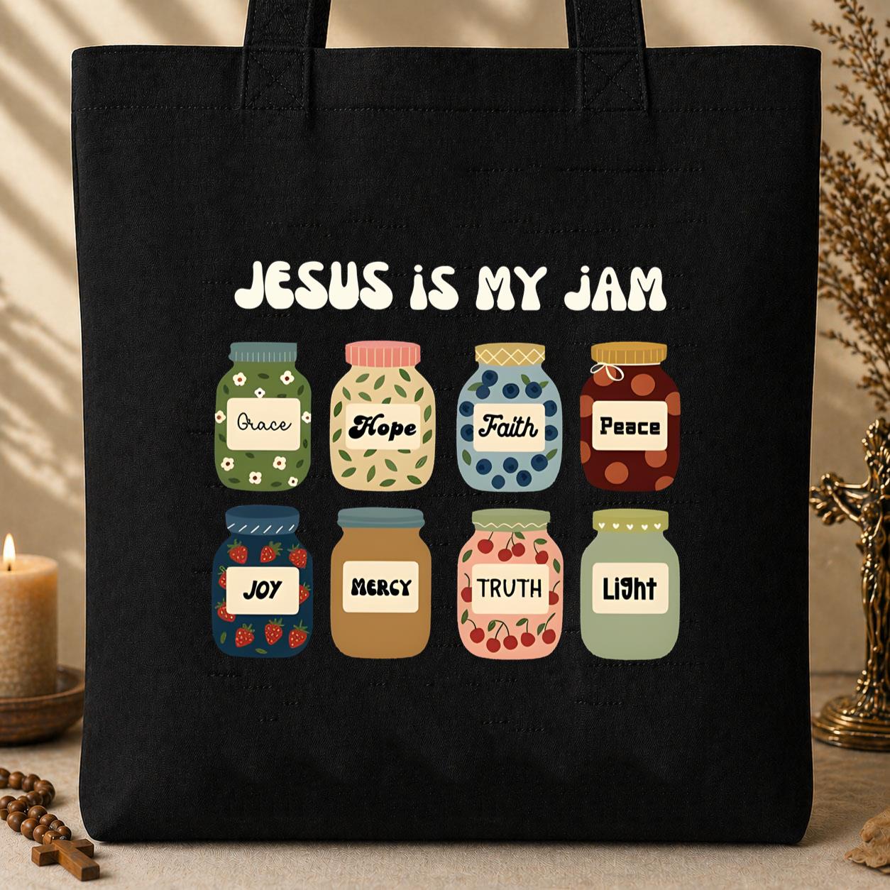 Jesus Is My Jam 03 Tote Bag
