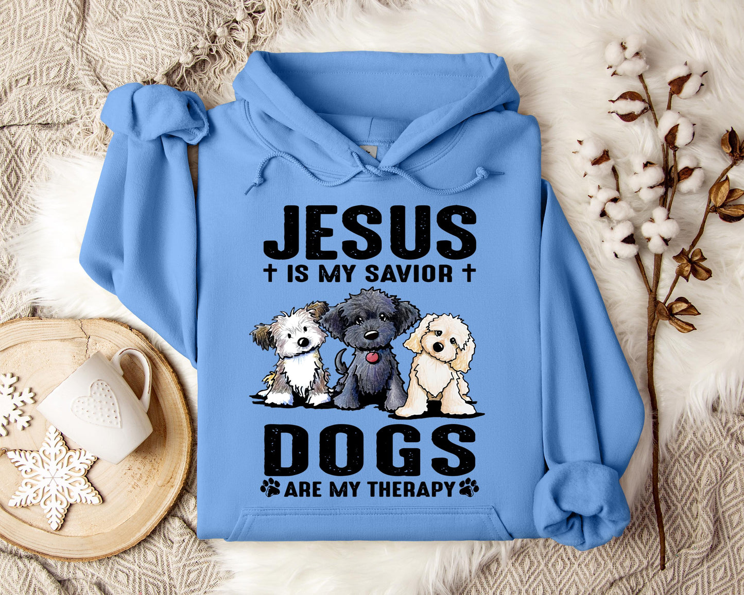 Jesus Is My Savior Dogs Are My Therapy