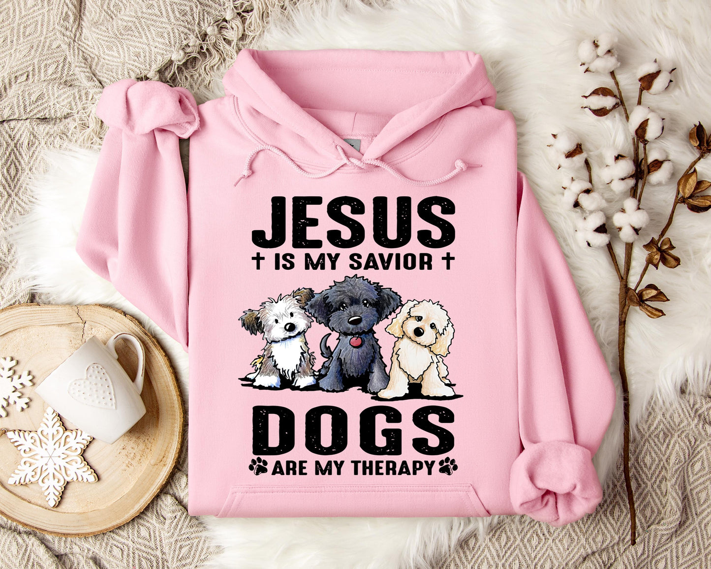 Jesus Is My Savior Dogs Are My Therapy