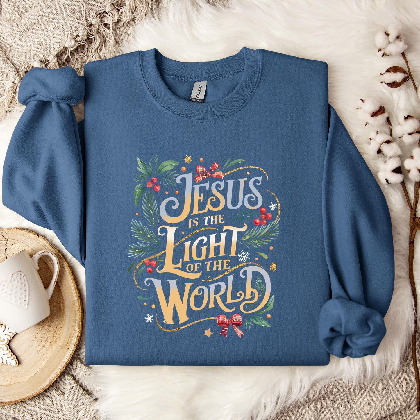 Jesus Is The Light Of The World 01 Sweatshirt