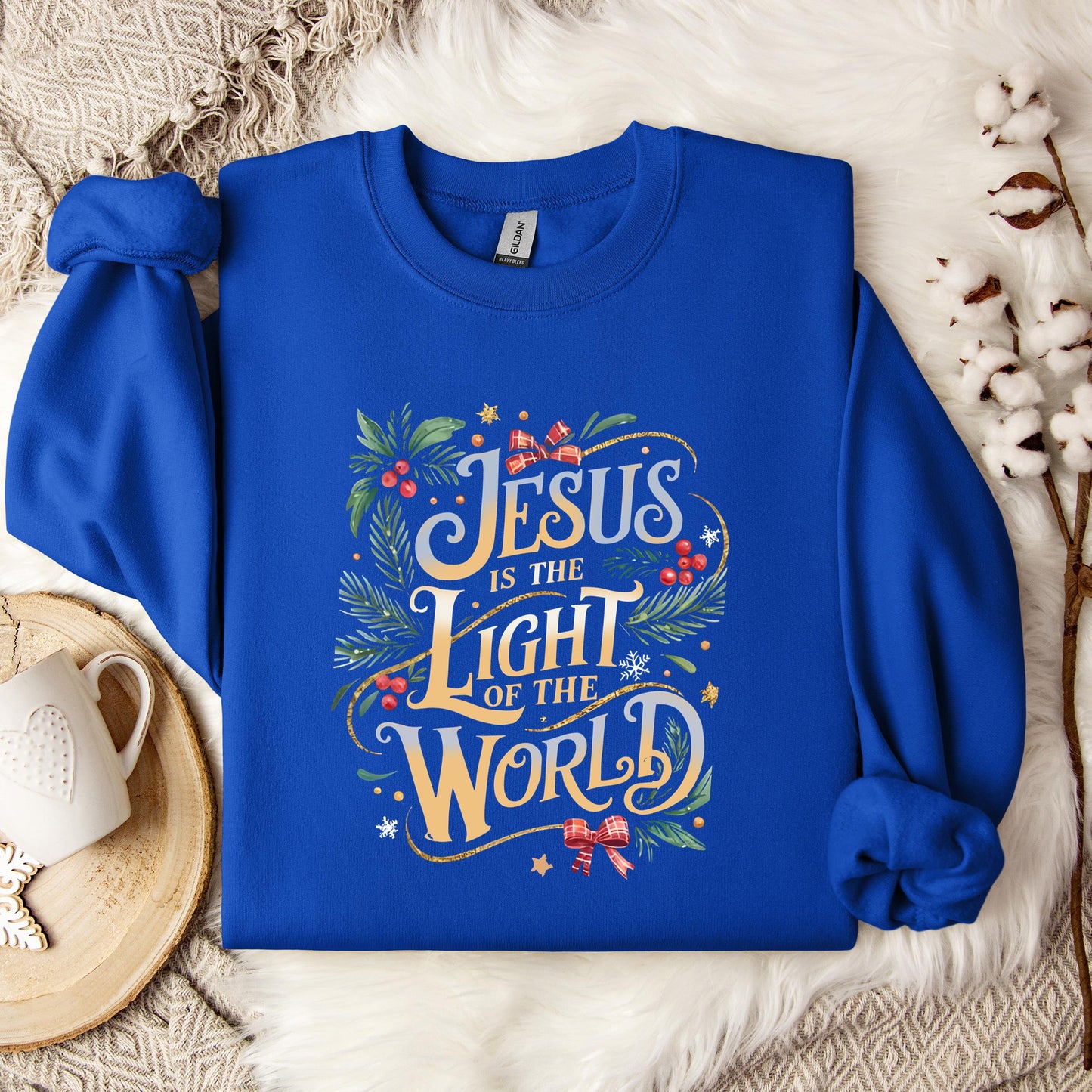 Jesus Is The Light Of The World 01 Sweatshirt