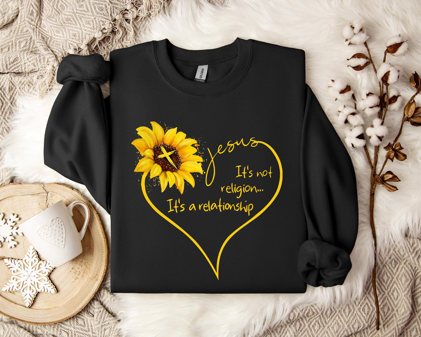 Jesus It's Not Religion It's A Relationship Sweatshirt