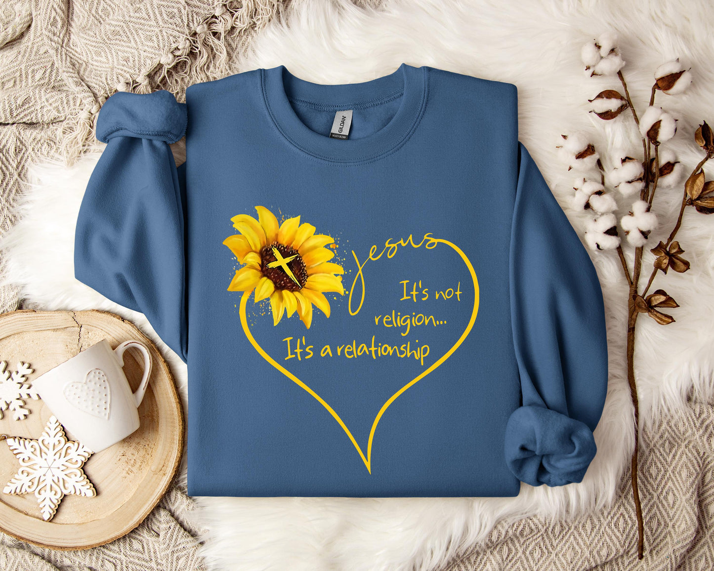 Jesus It's Not Religion It's A Relationship Sweatshirt