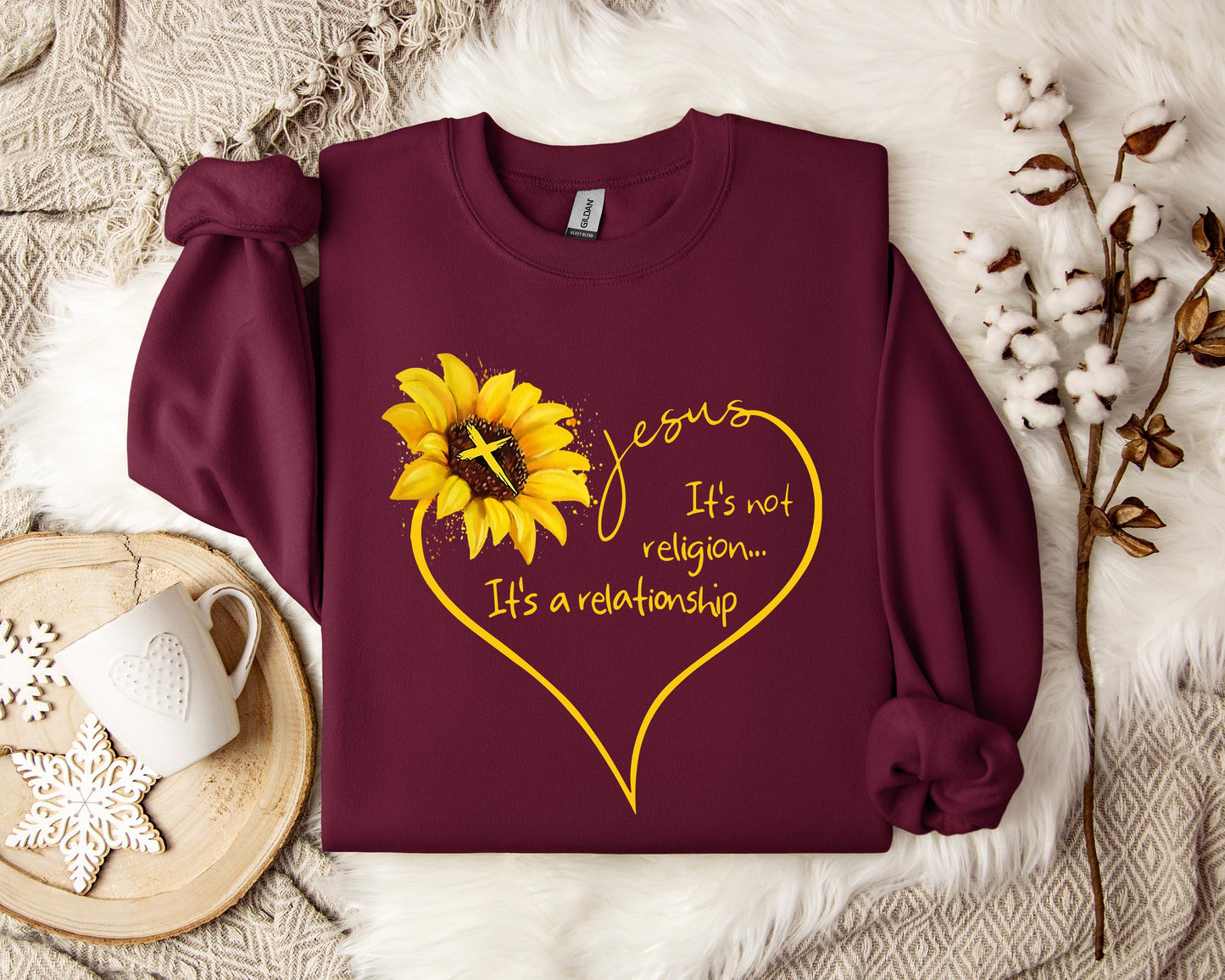 Jesus It's Not Religion It's A Relationship Sweatshirt