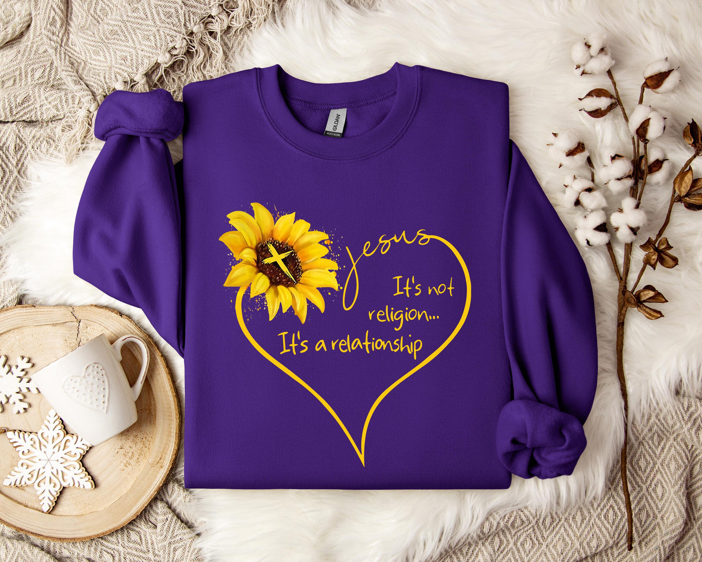 Jesus It's Not Religion It's A Relationship Sweatshirt