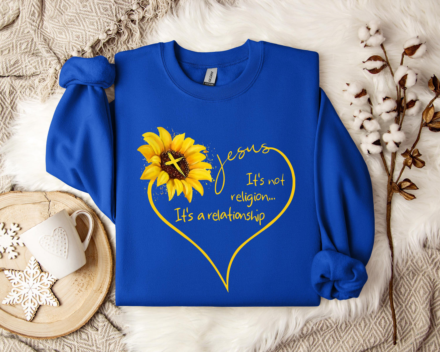 Jesus It's Not Religion It's A Relationship Sweatshirt