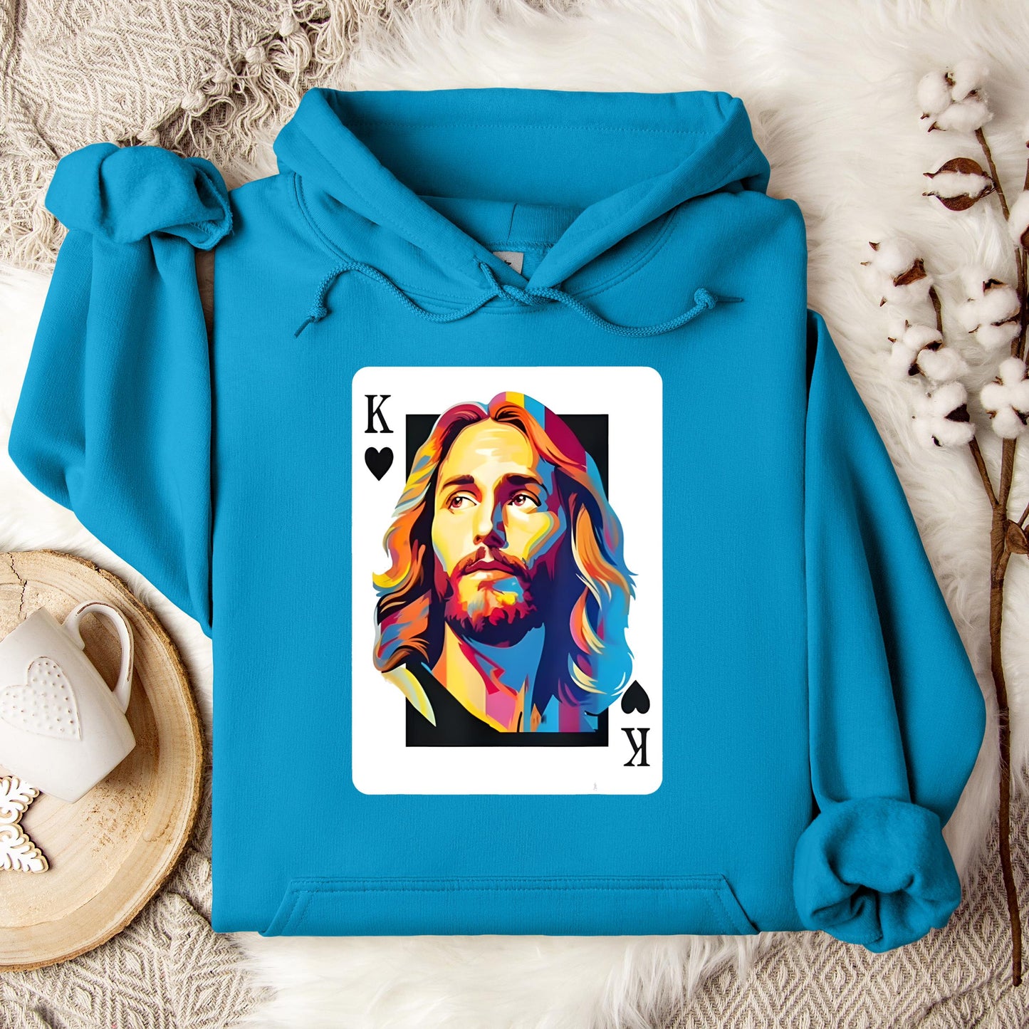 Jesus King Card Hoodie