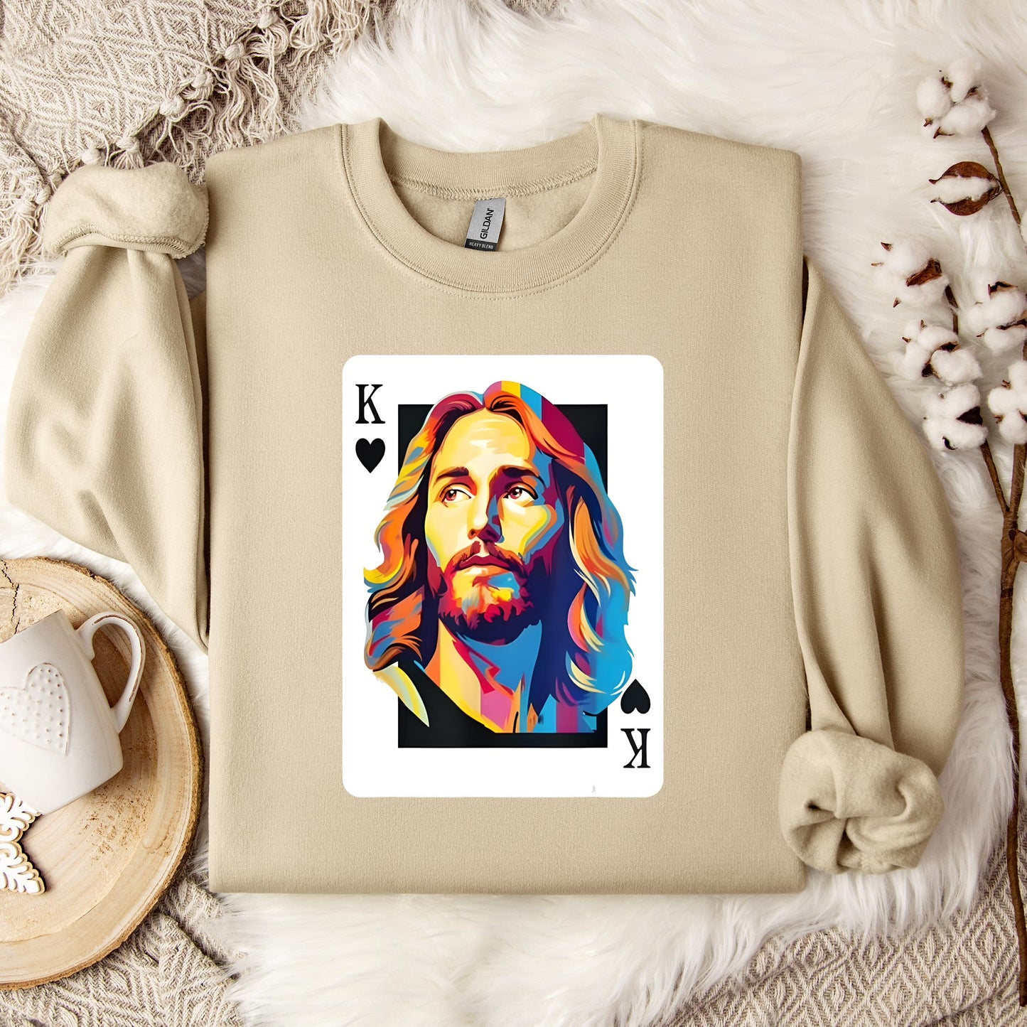 Jesus King Card Sweatshirt