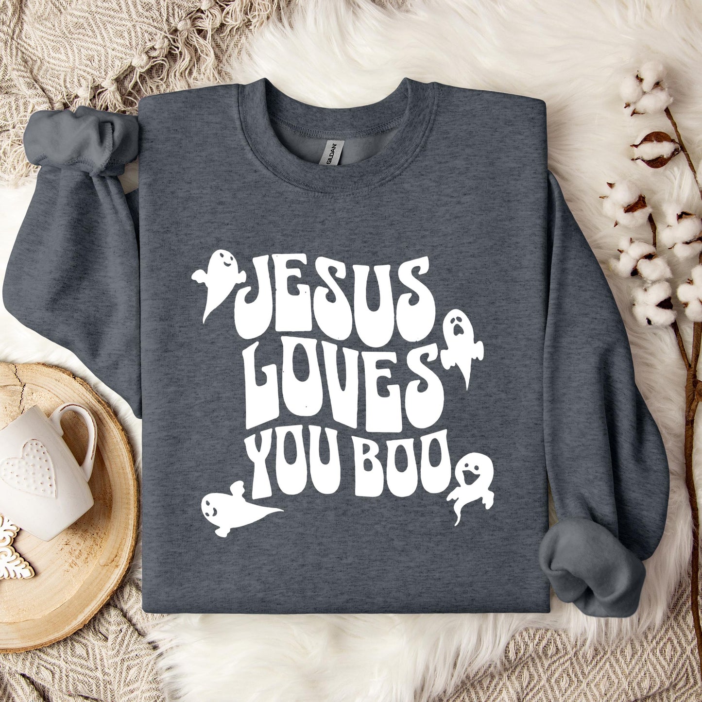 Jesus Loves You Boo Sweatshirt