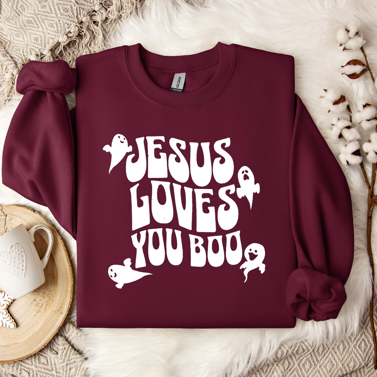 Jesus Loves You Boo Sweatshirt