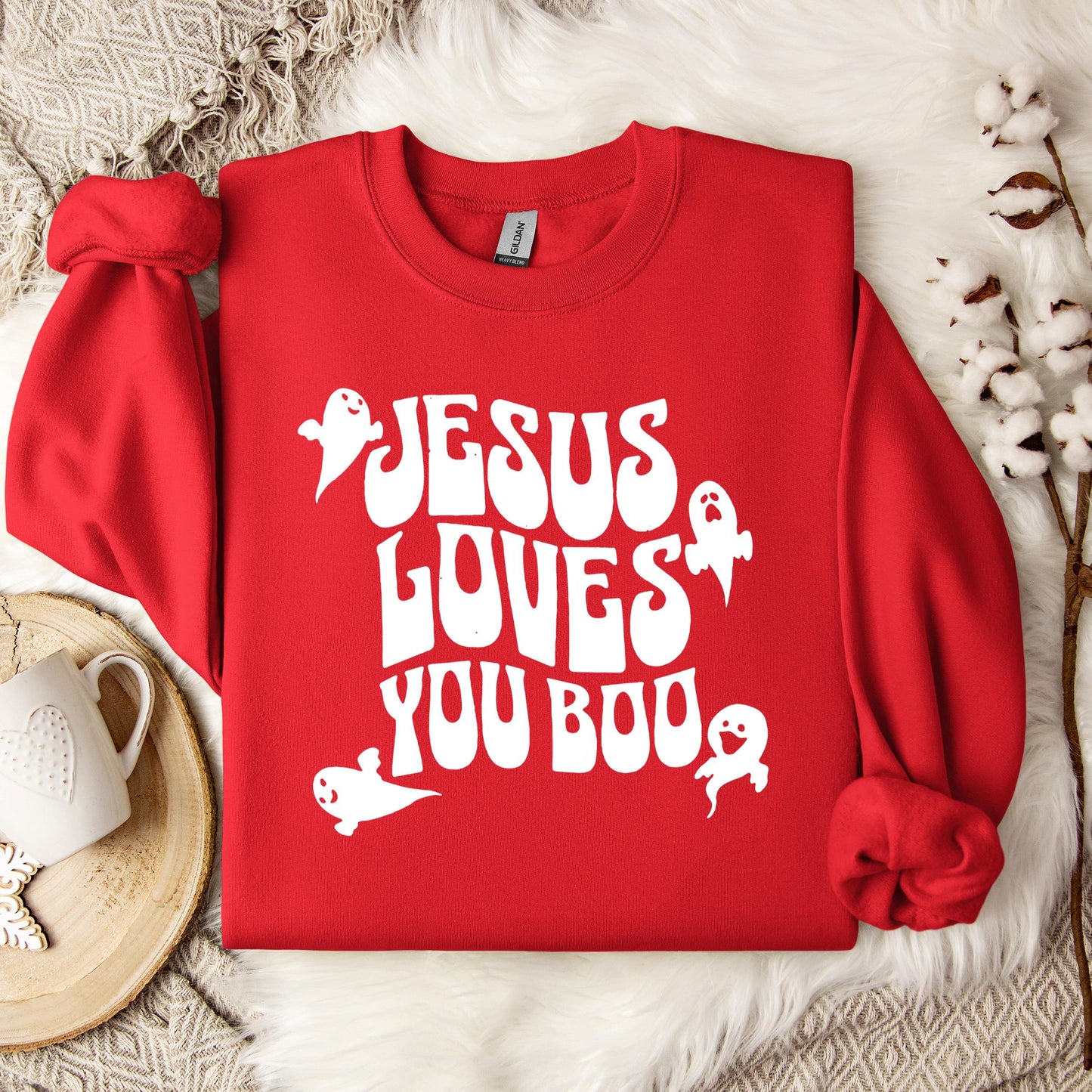 Jesus Loves You Boo Sweatshirt