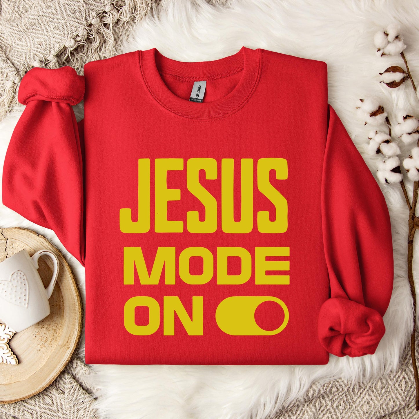 Jesus Mode On Sweatshirt