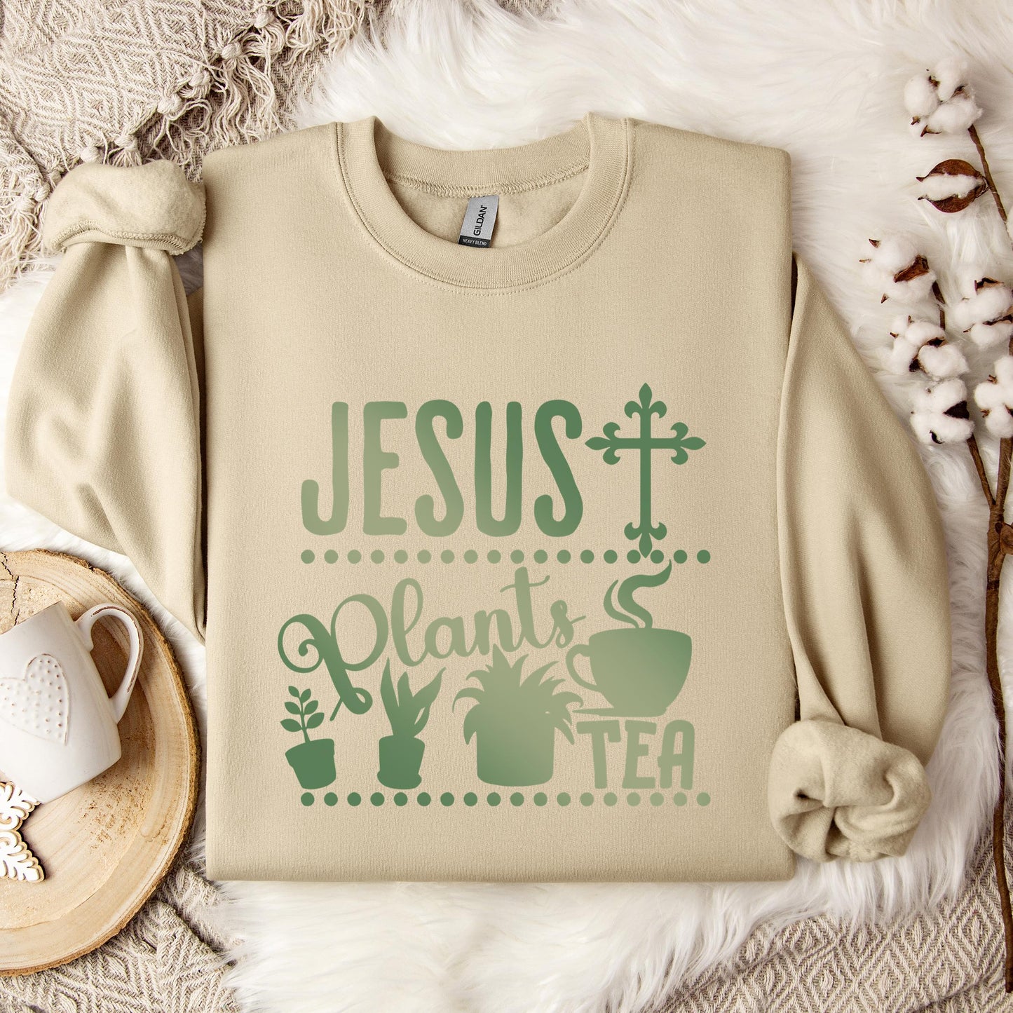 Jesus Plants Tea Sweatshirt