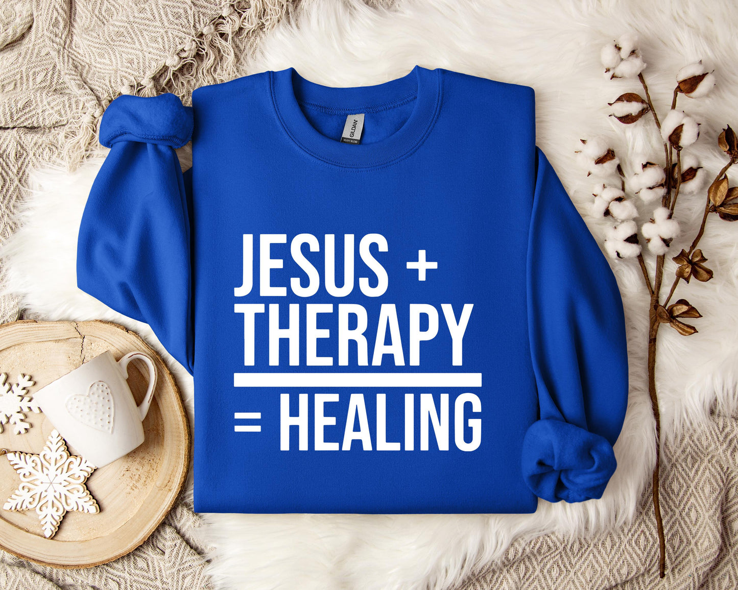 Jesus Plus Therapy Is Equal To Healing Sweatshirt