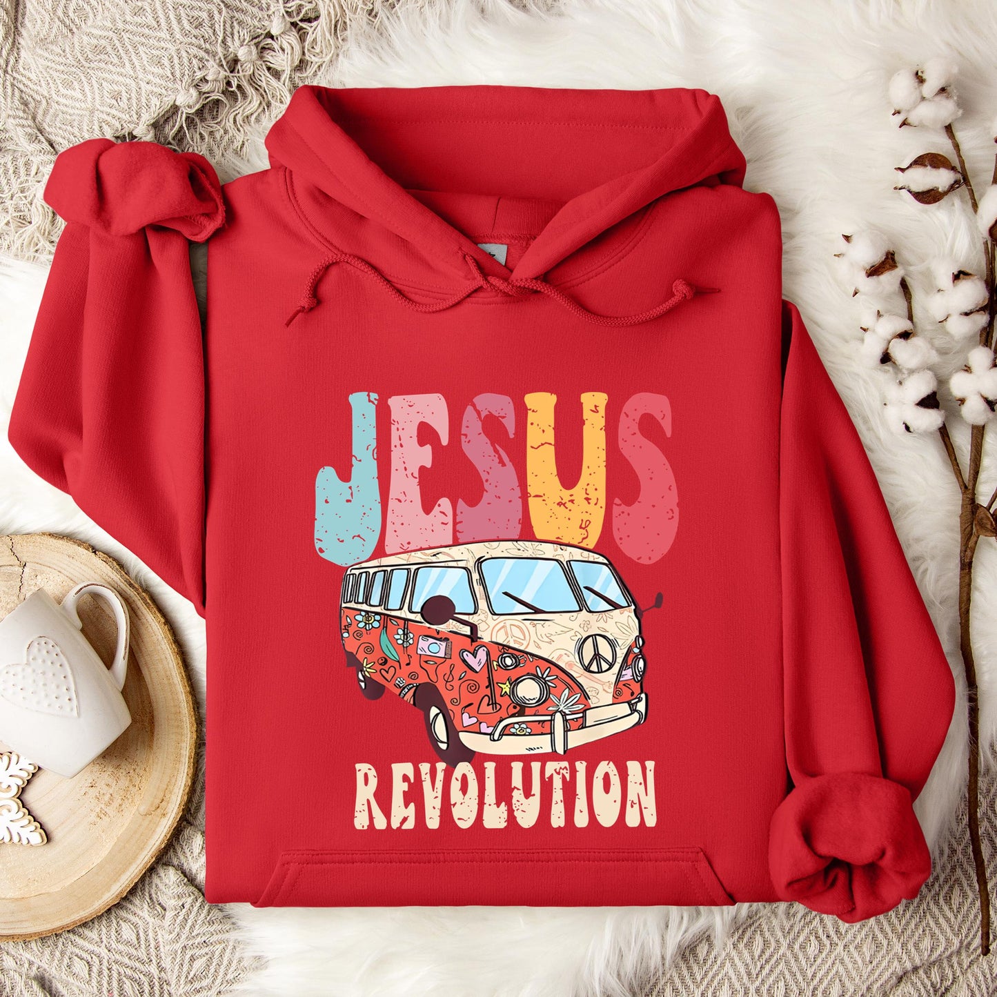 Jesus Revolution Boho Chirstian Hoodie