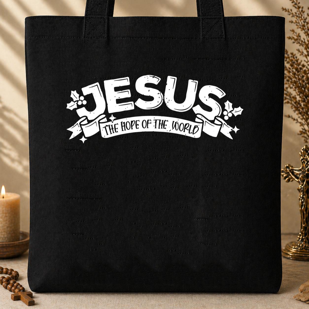 Jesus The Hope Of The World Tote Bag