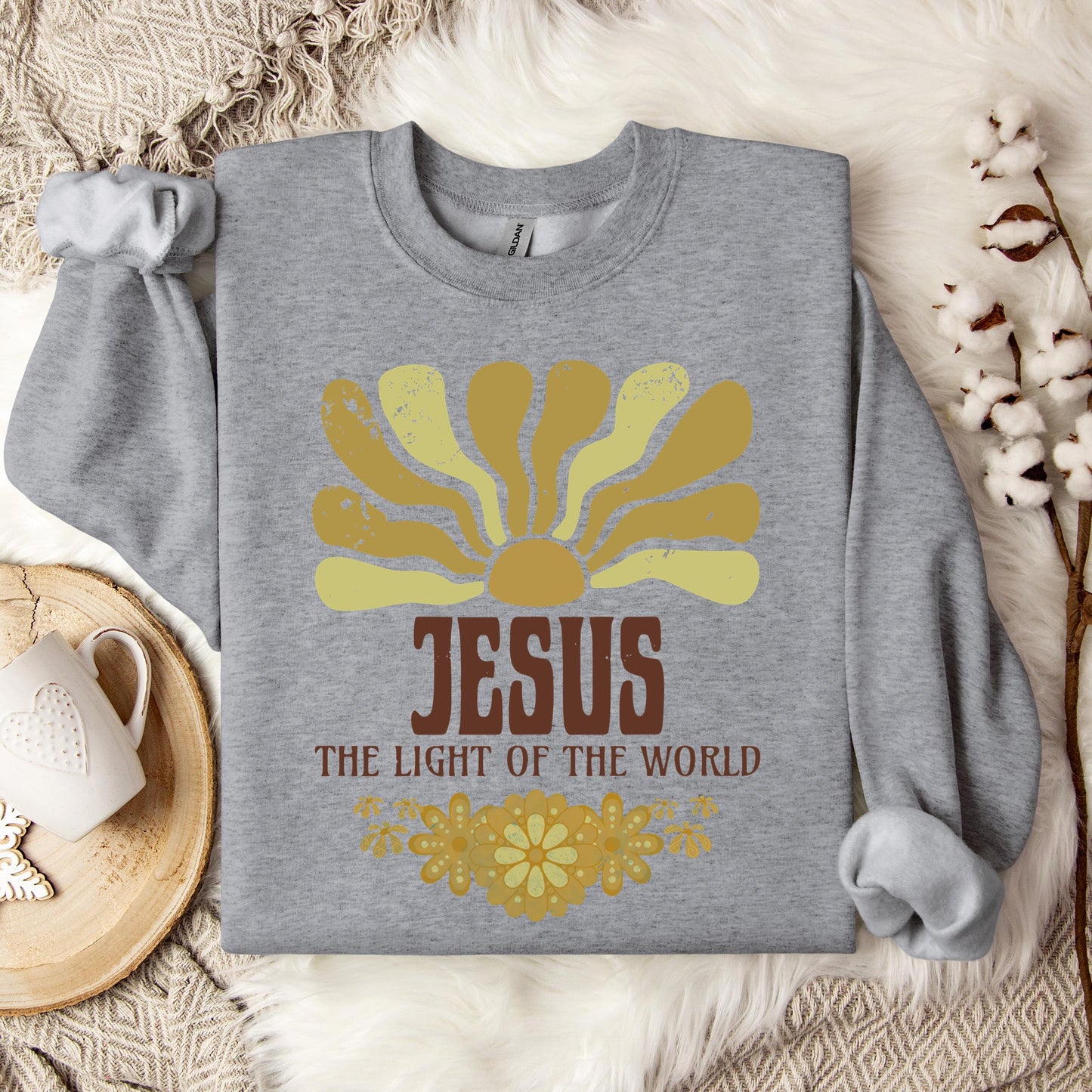 Jesus The Light Of The World Sweatshirt