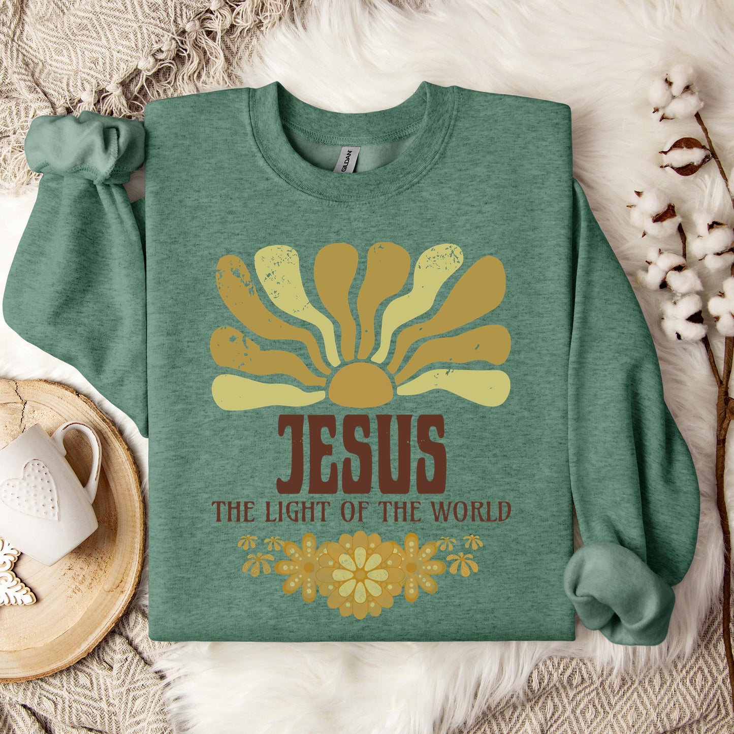 Jesus The Light Of The World Sweatshirt