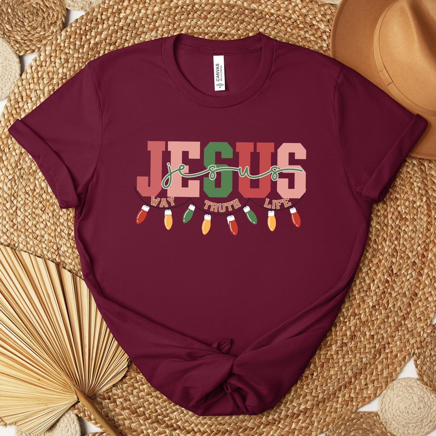 Jesus Way Truth Life Christmas Premium T-shirt