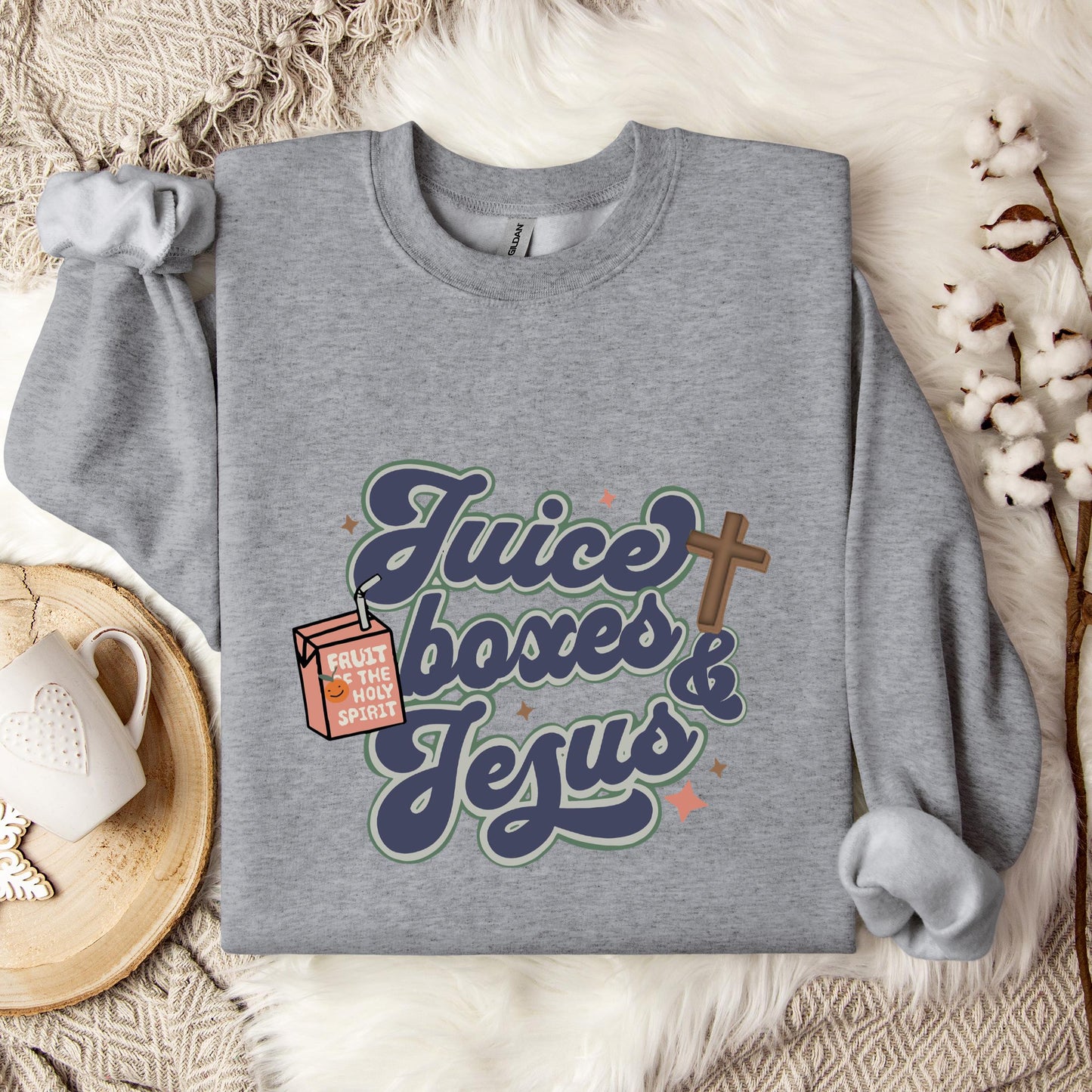 Juice Boxes And Jesus Sweatshirt