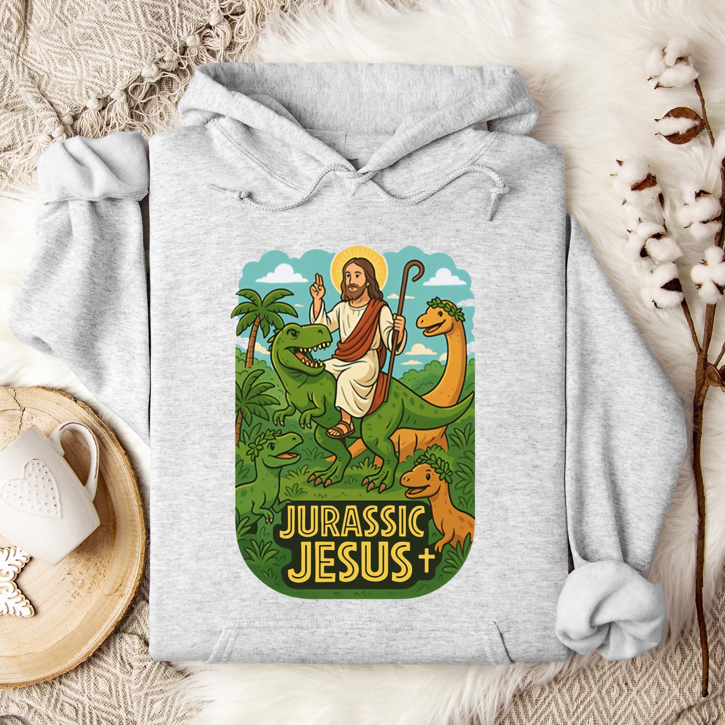 Jurassic Jesus 01 Hoodie