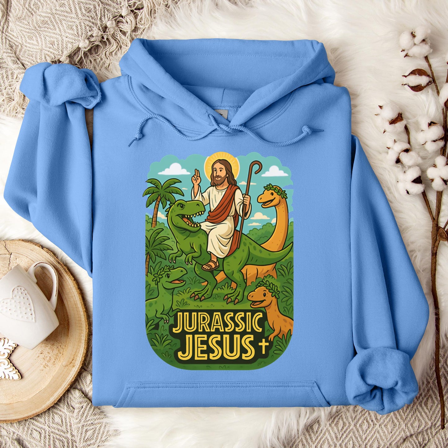 Jurassic Jesus 01 Hoodie