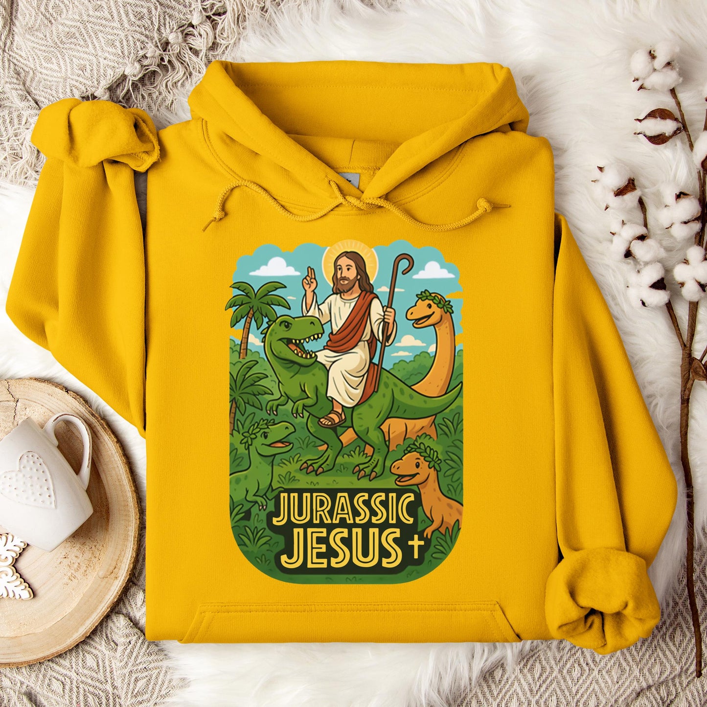 Jurassic Jesus 01 Hoodie