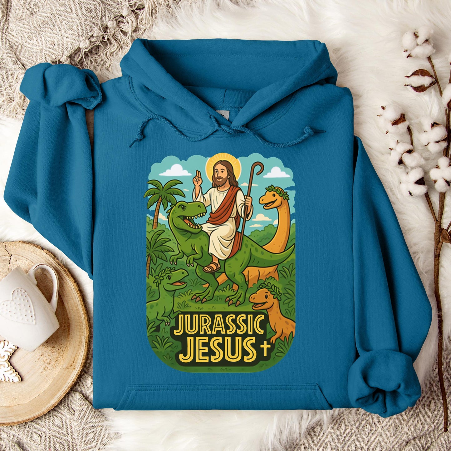Jurassic Jesus 01 Hoodie