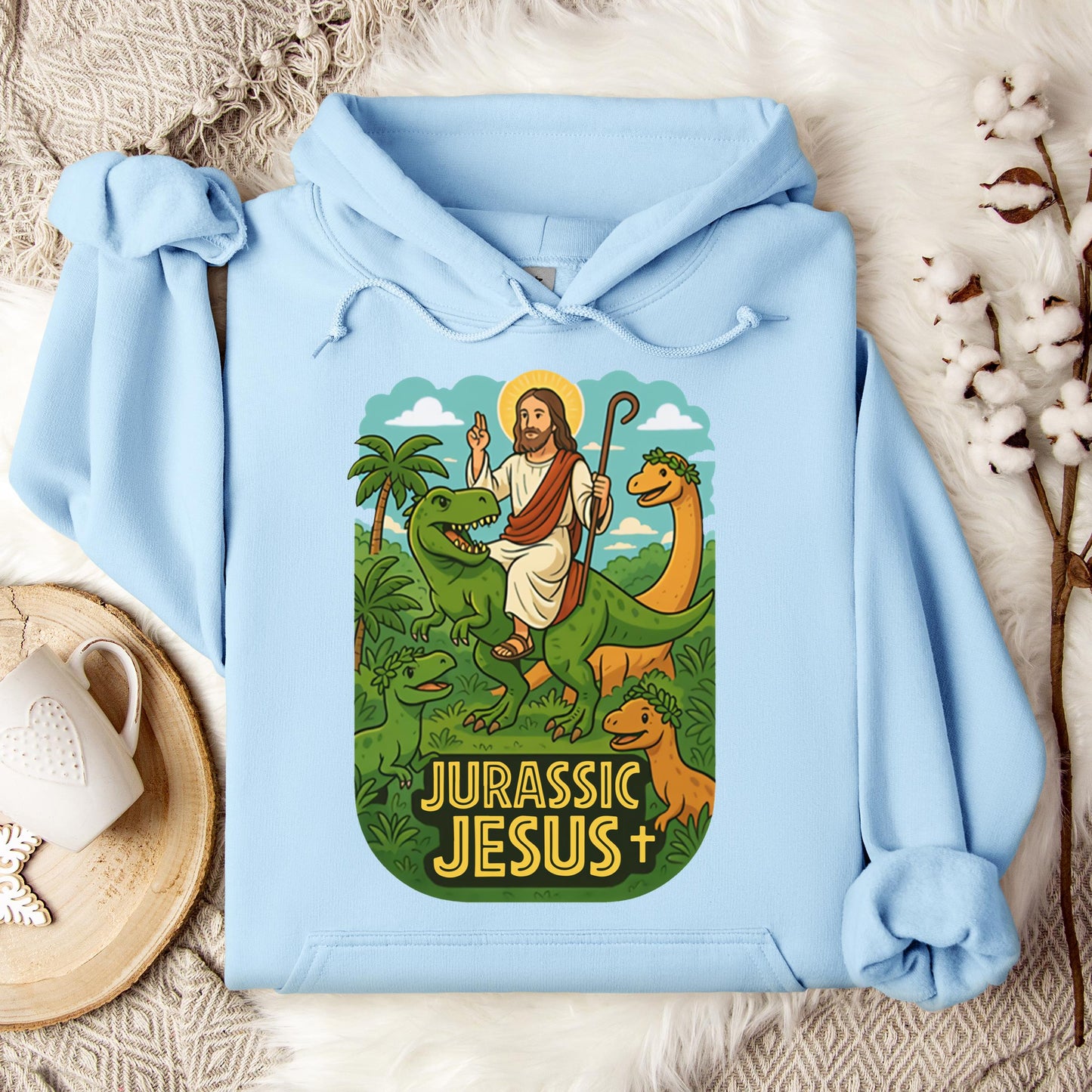 Jurassic Jesus 01 Hoodie