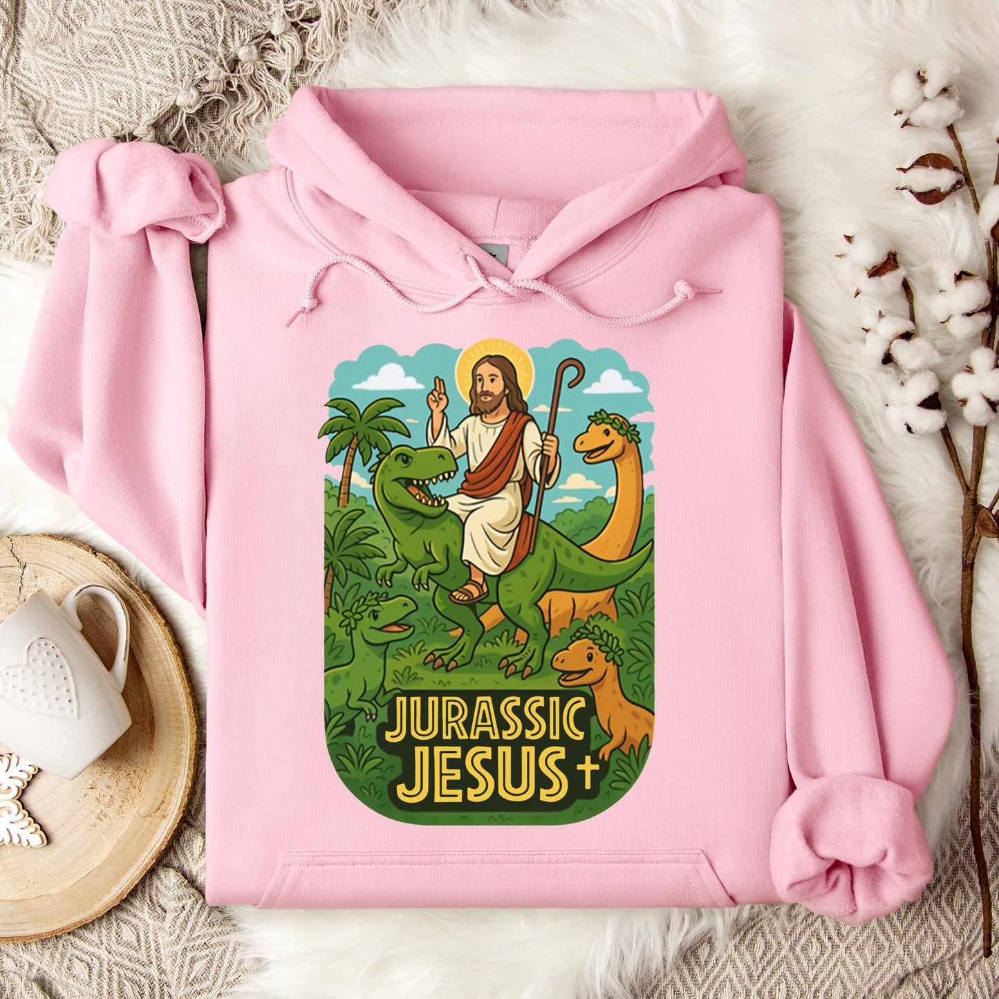 Jurassic Jesus 01 Hoodie