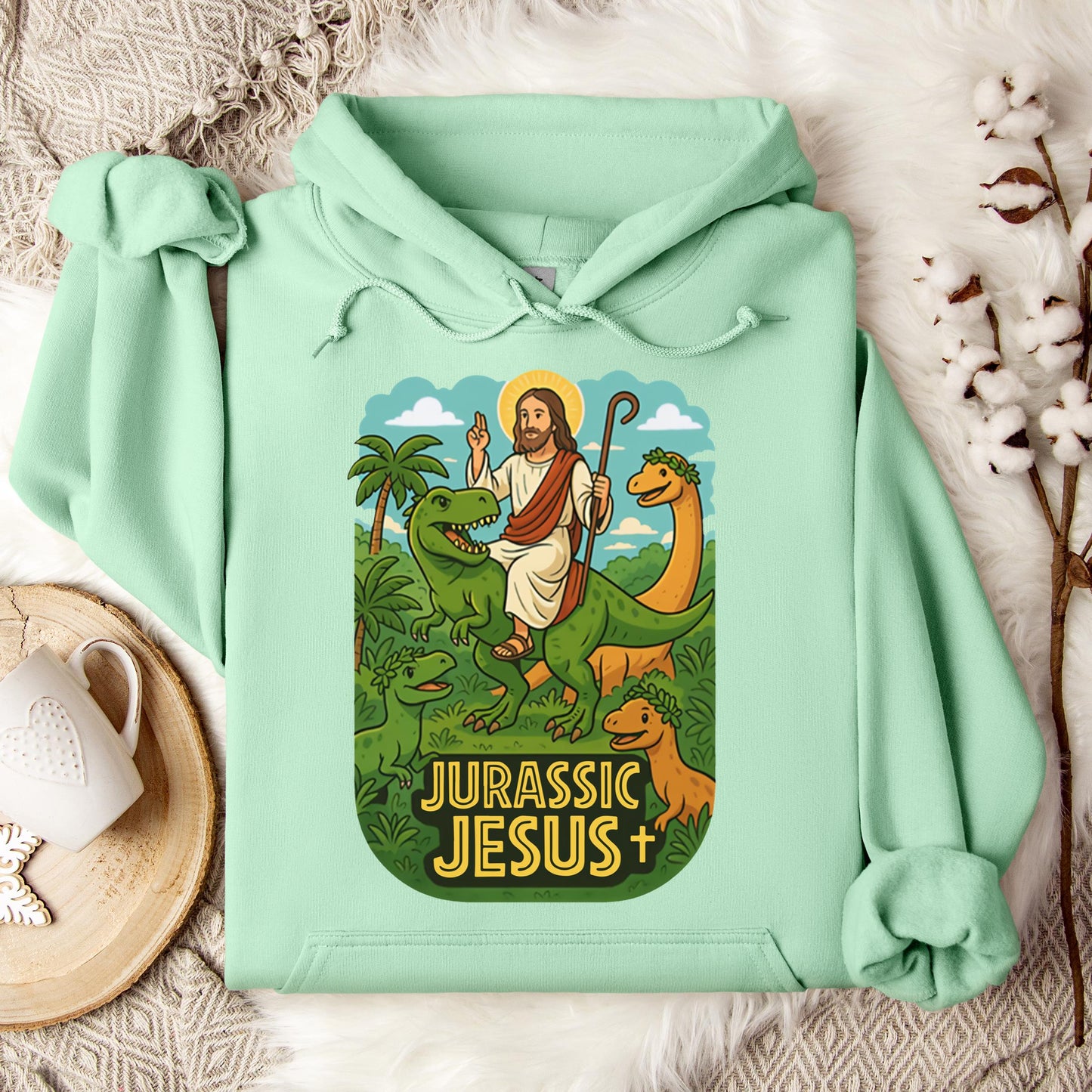 Jurassic Jesus 01 Hoodie