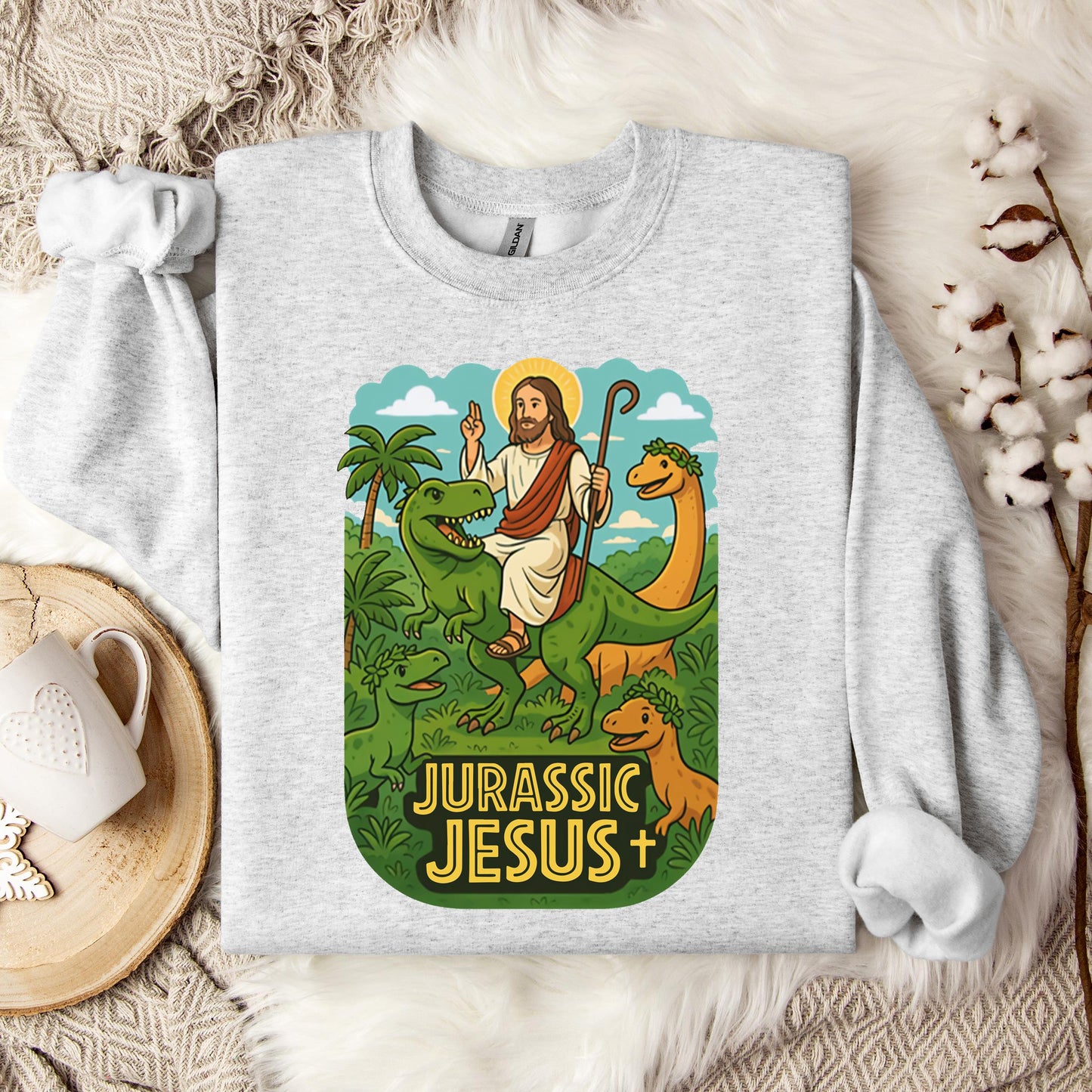 Jurassic Jesus 01 Sweatshirt