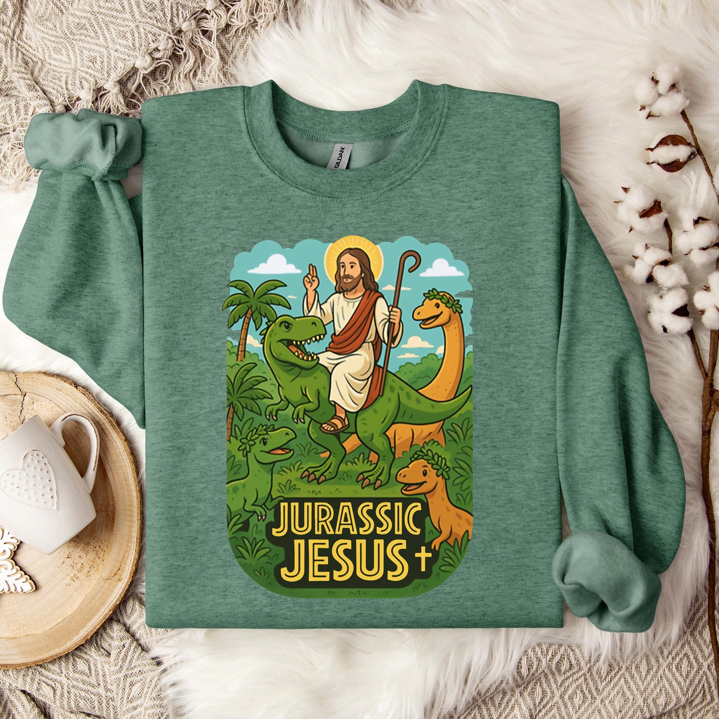 Jurassic Jesus 01 Sweatshirt