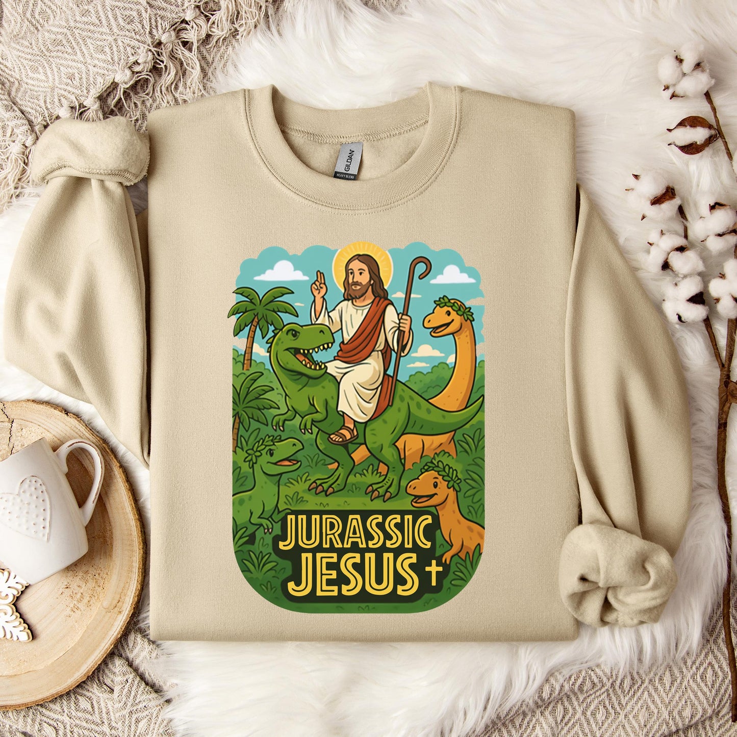 Jurassic Jesus 01 Sweatshirt