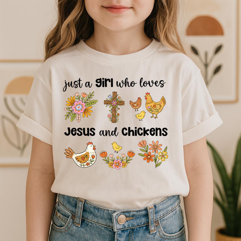 Just A Girl Who Loves Jesus And Chickens 01