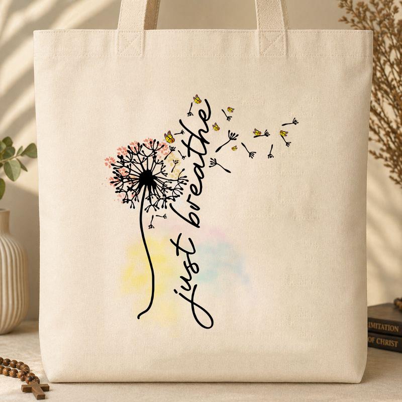 Just Breathe Tote Bag