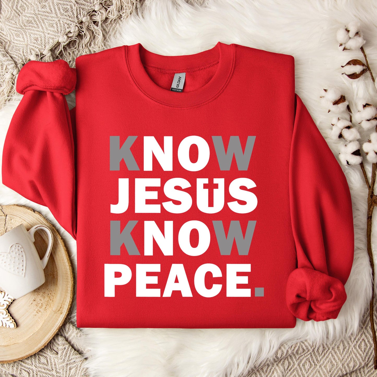 Know Jesus Know Peace 4 Sweatshirt