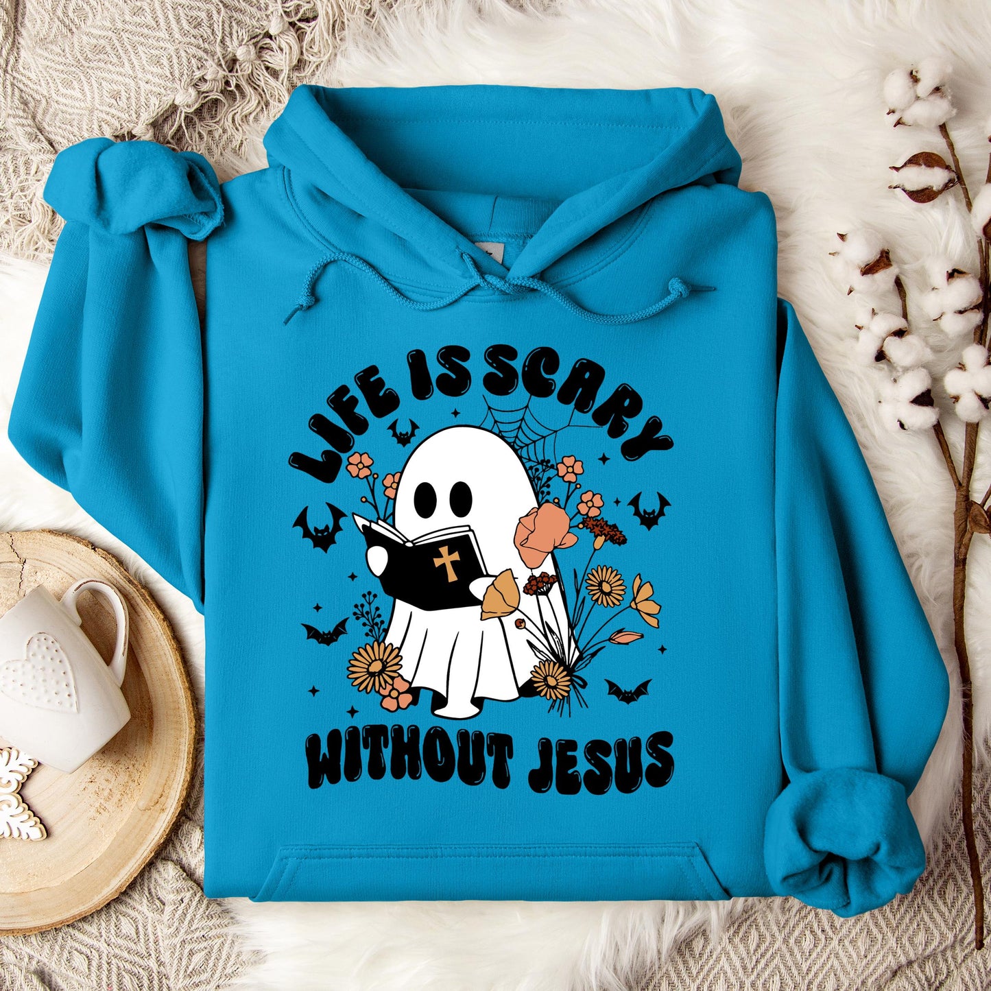 Life Is Scary Without Jesus 01 Hoodie