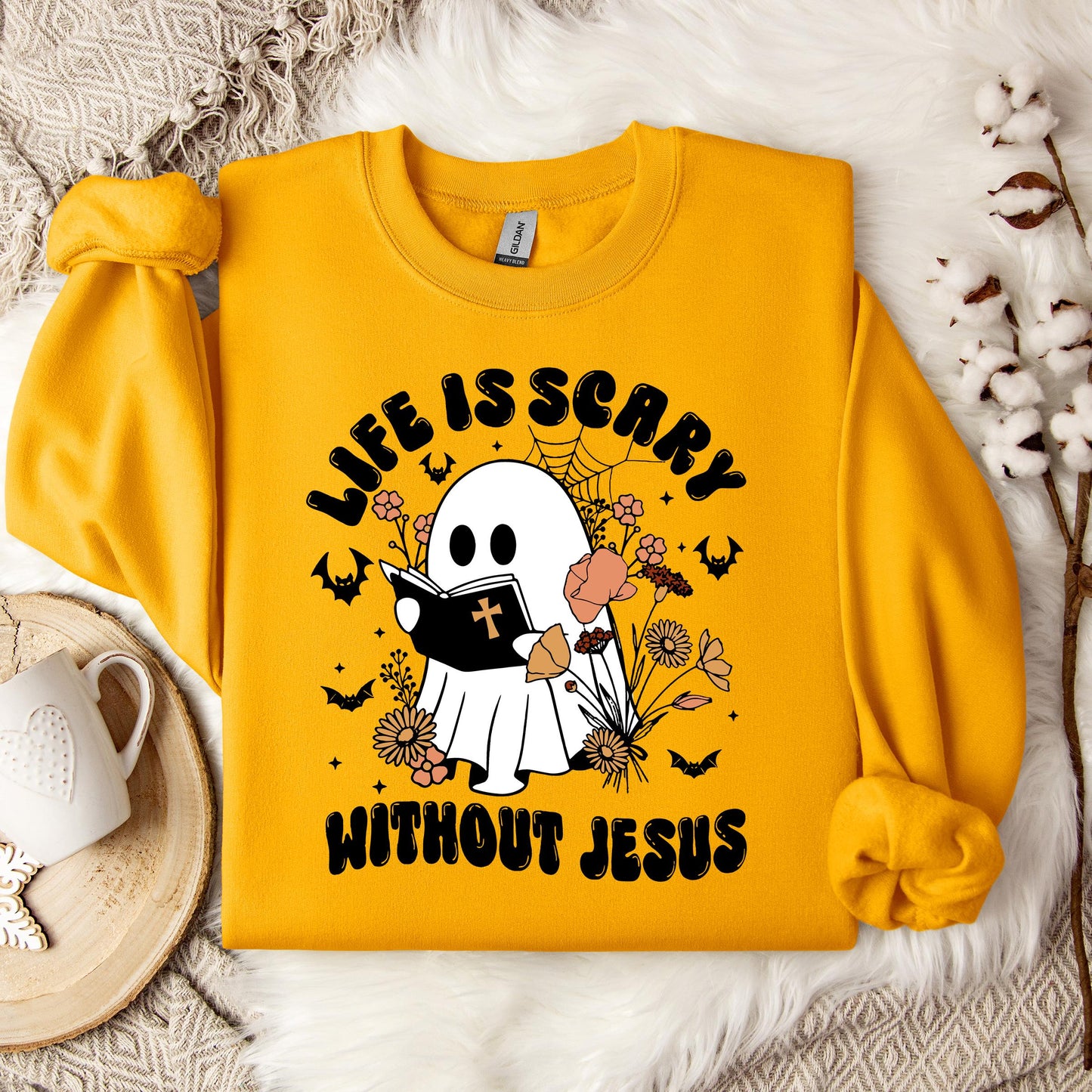 Life Is Scary Without Jesus 01 Sweatshirt