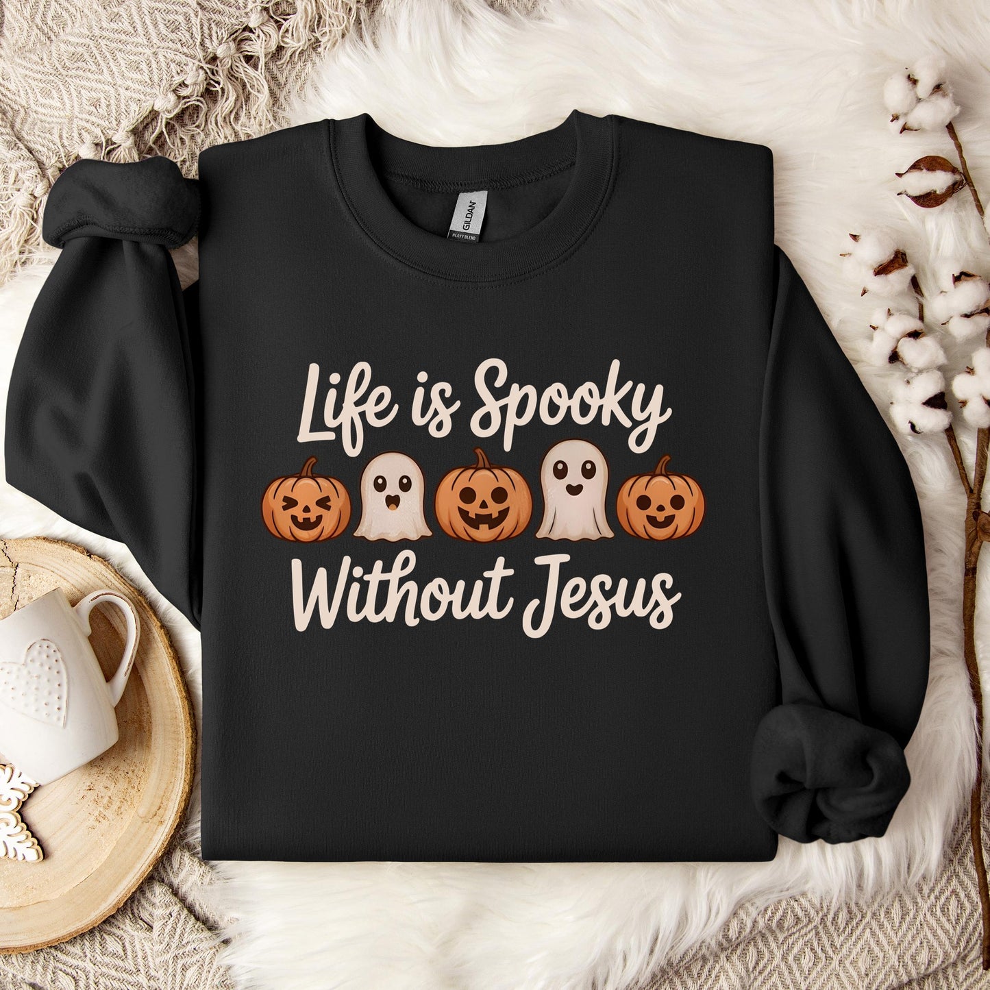 Life Is Spooky Without Jesus Sweatshirt