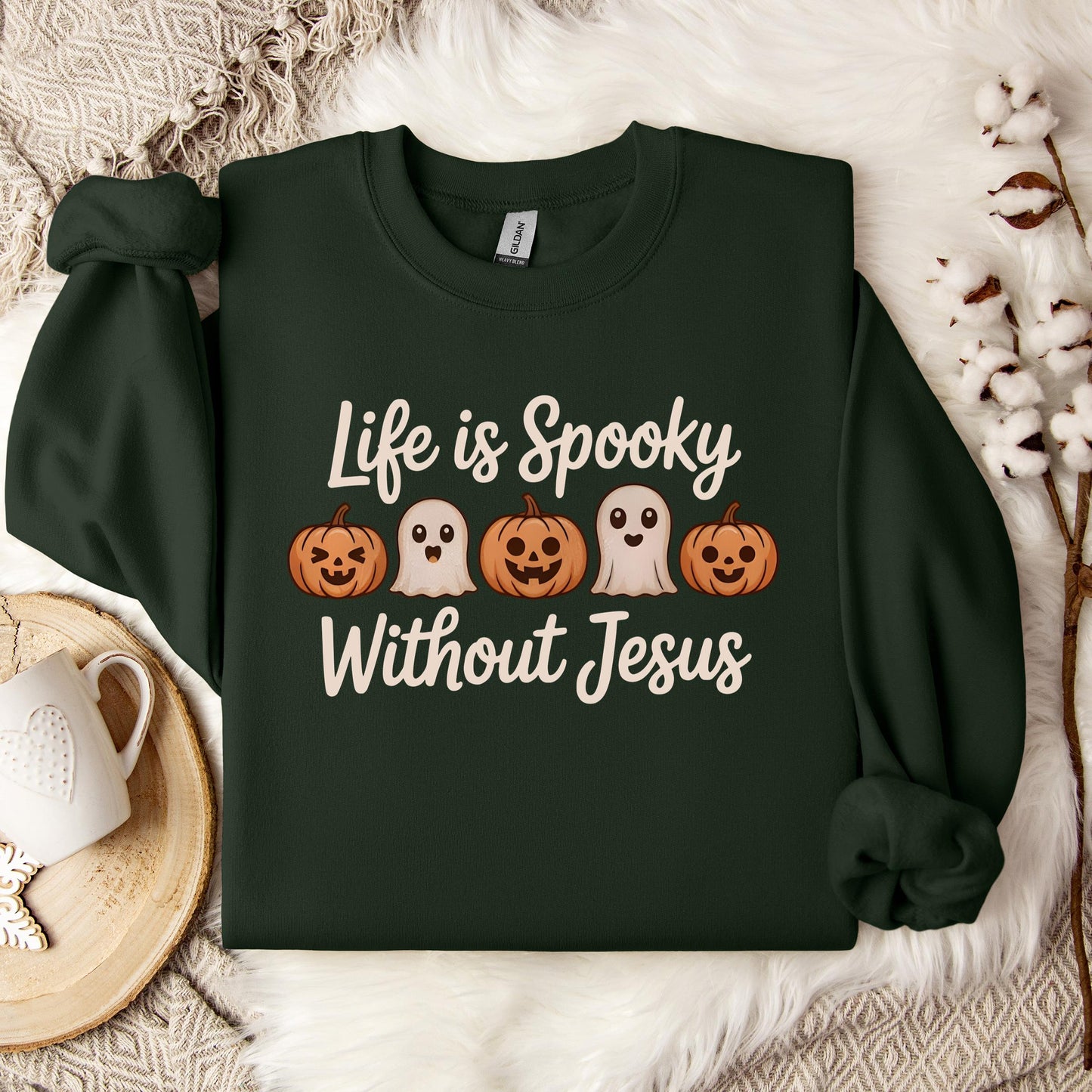 Life Is Spooky Without Jesus Sweatshirt