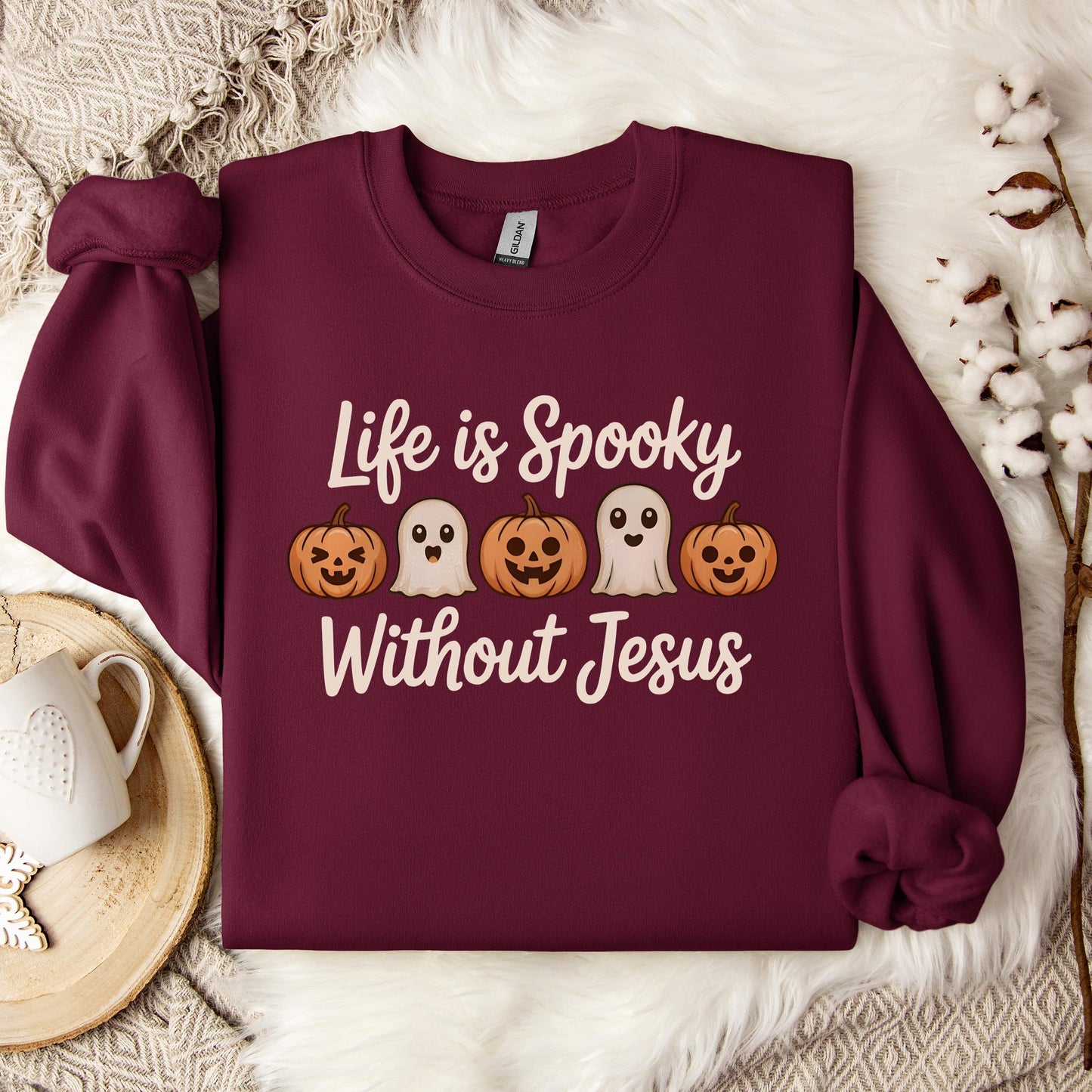 Life Is Spooky Without Jesus Sweatshirt