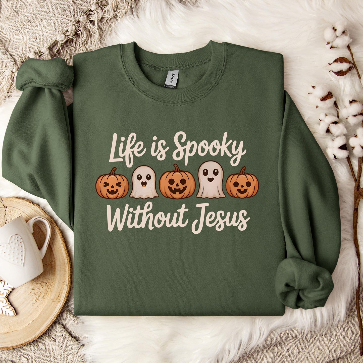 Life Is Spooky Without Jesus Sweatshirt