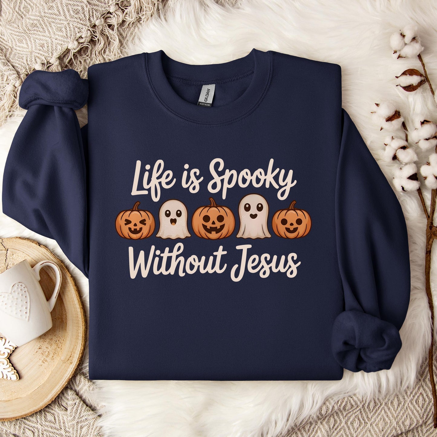 Life Is Spooky Without Jesus Sweatshirt